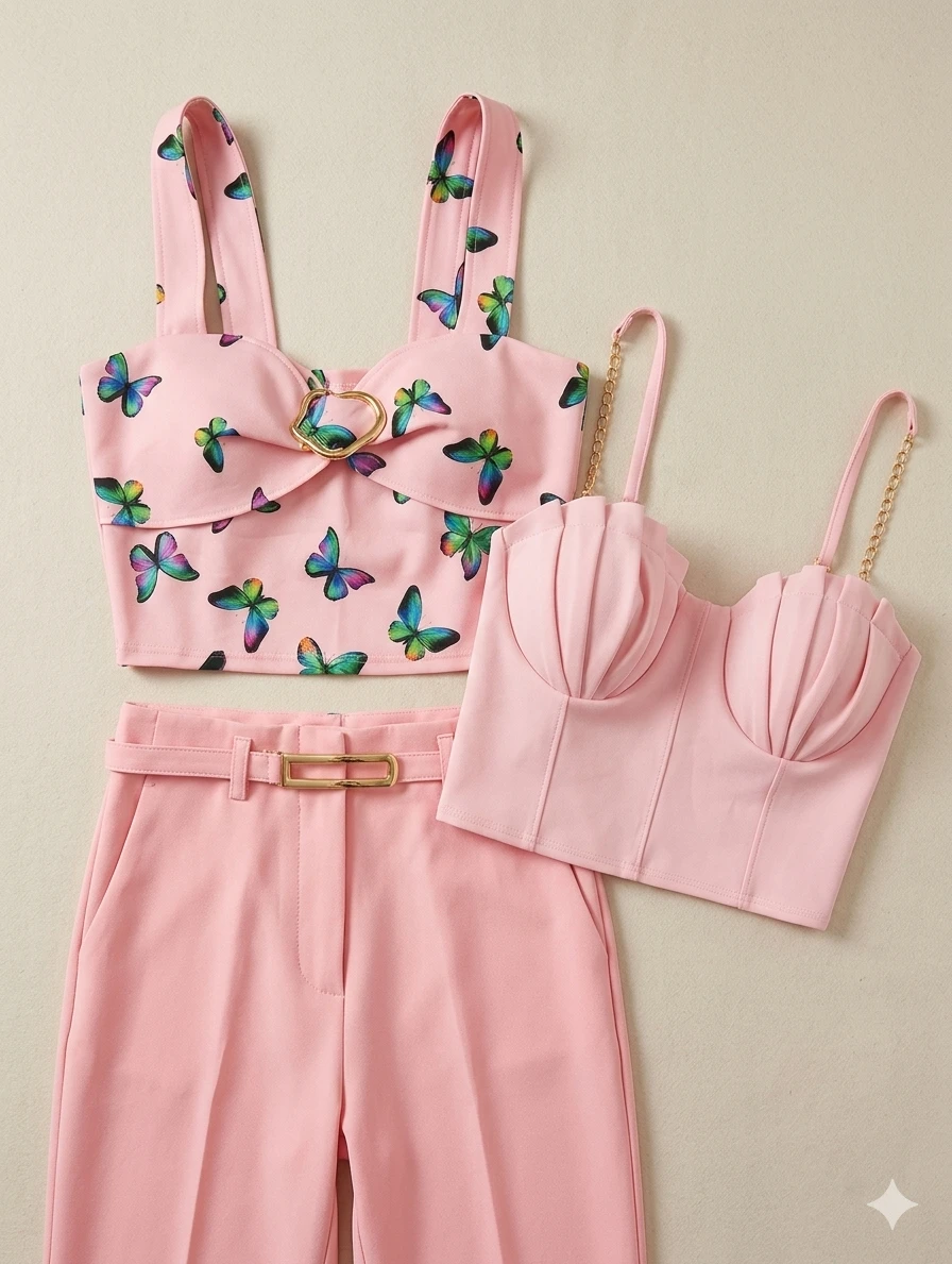 Conjunto Body Rosé Lux